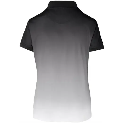 Ladies Dakota Golf Shirt Charcoal Back